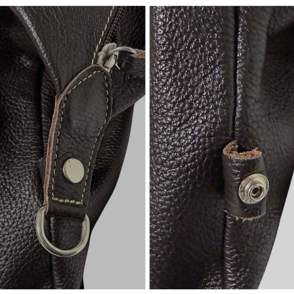 Vintage Roots Large Pebbled Leather Duffle Bag - Picture 7 of 12